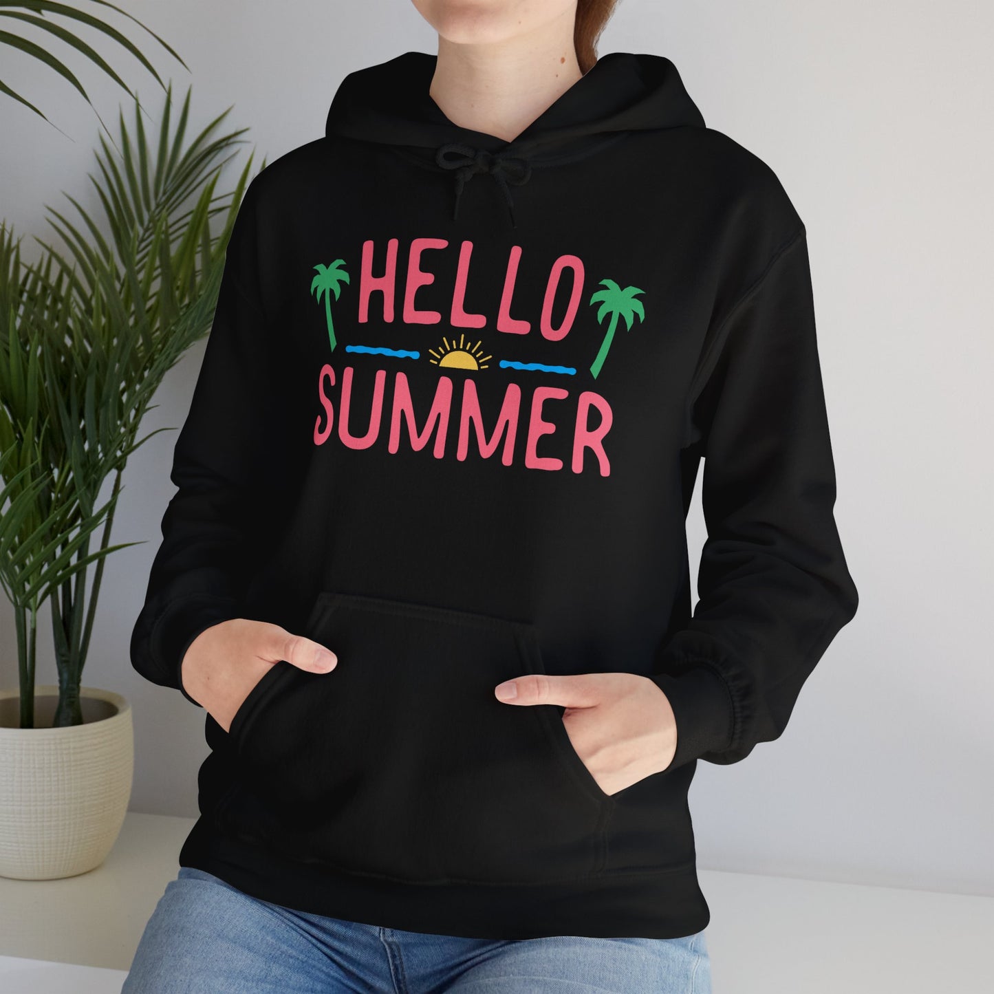 Heavy Blend™ Hooded Sweatshirt, Hello Summer