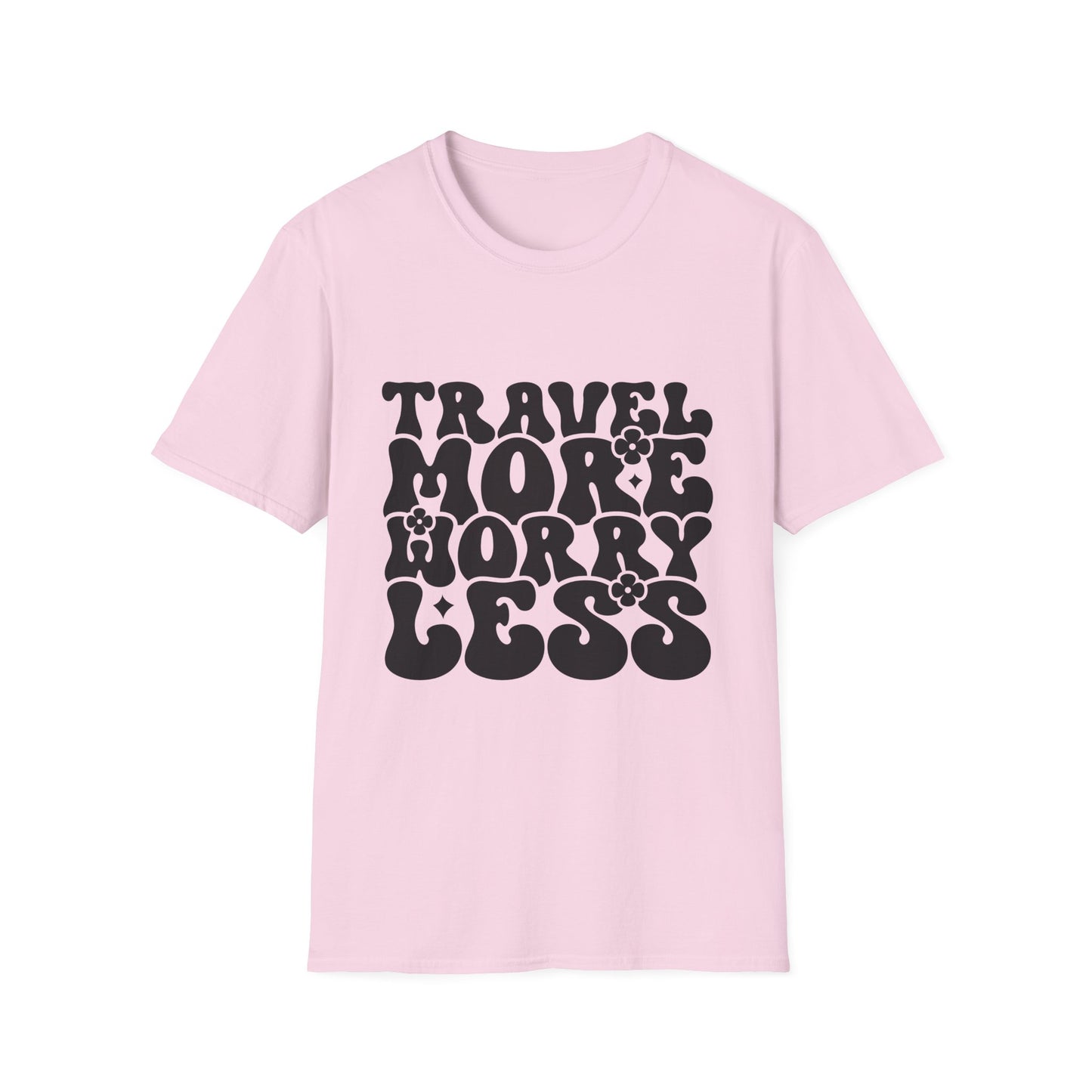 Unisex Softstyle T-Shirt, Travel More Worry Less