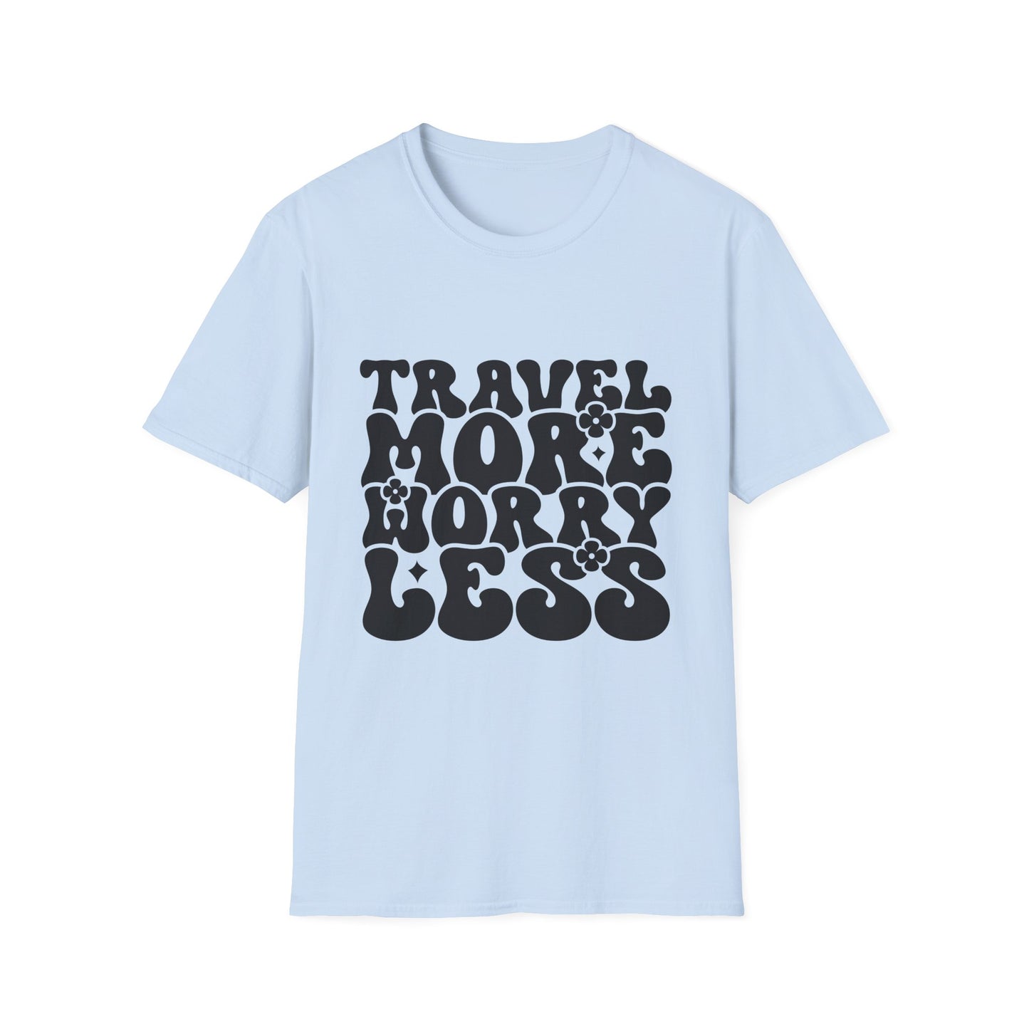 Unisex Softstyle T-Shirt, Travel More Worry Less