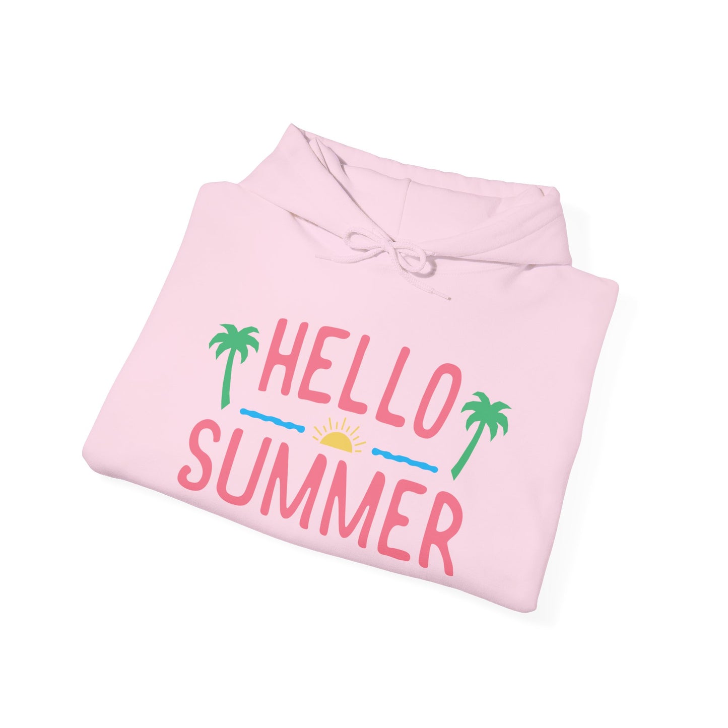 Heavy Blend™ Hooded Sweatshirt, Hello Summer