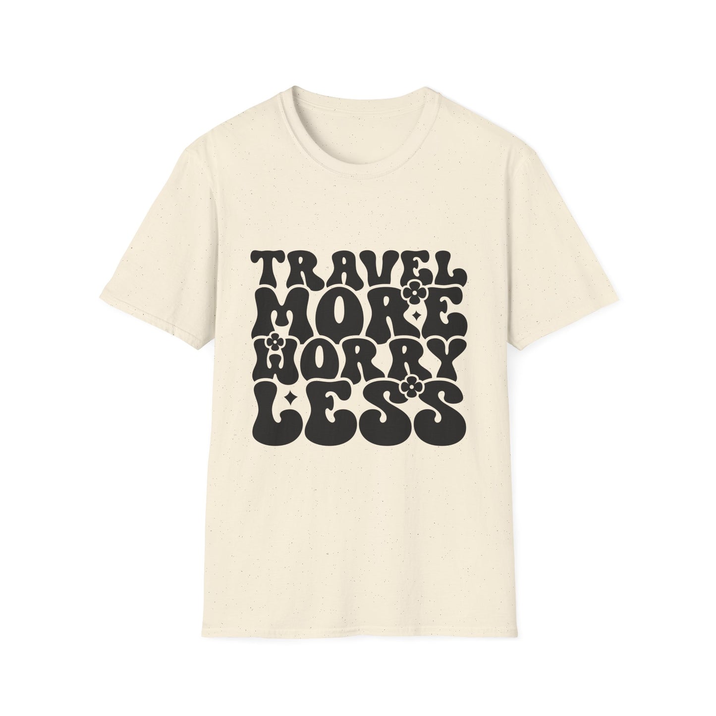 Unisex Softstyle T-Shirt, Travel More Worry Less