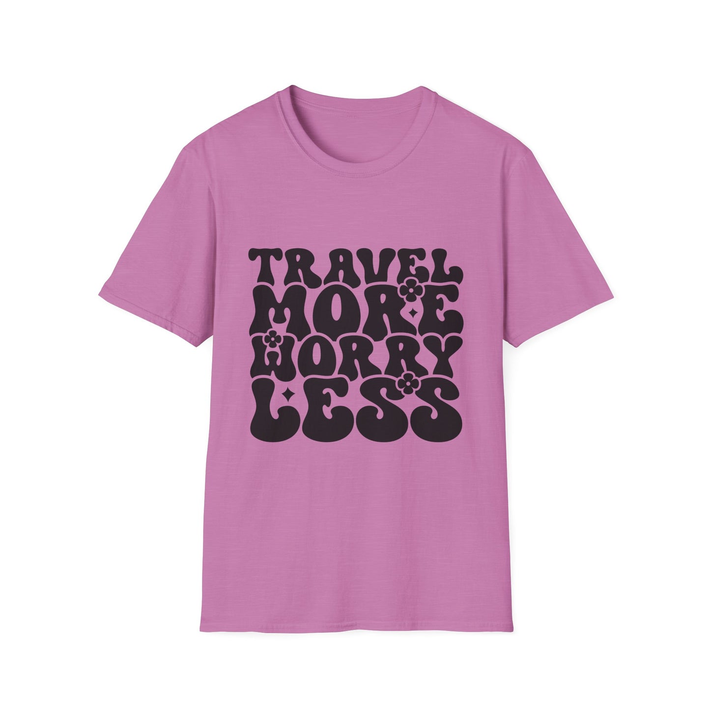 Unisex Softstyle T-Shirt, Travel More Worry Less