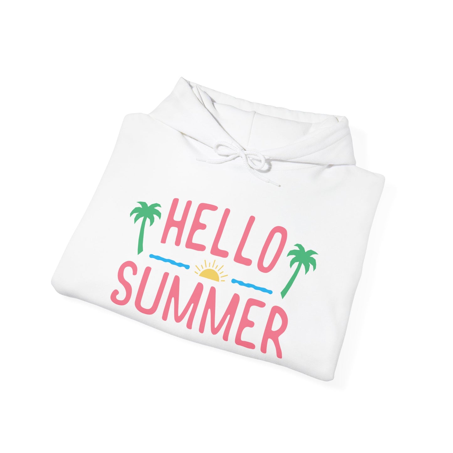 Heavy Blend™ Hooded Sweatshirt, Hello Summer