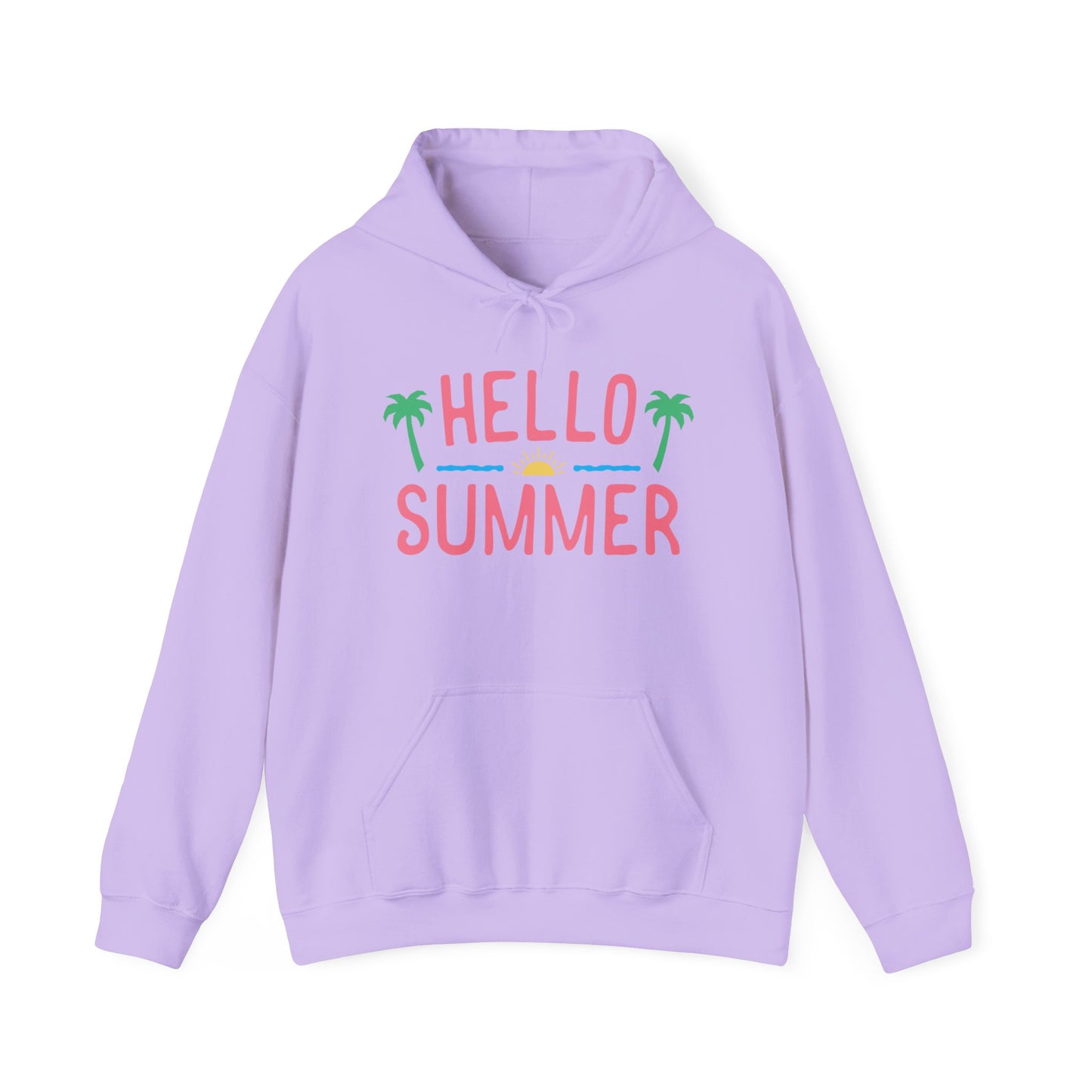 Heavy Blend™ Hooded Sweatshirt, Hello Summer