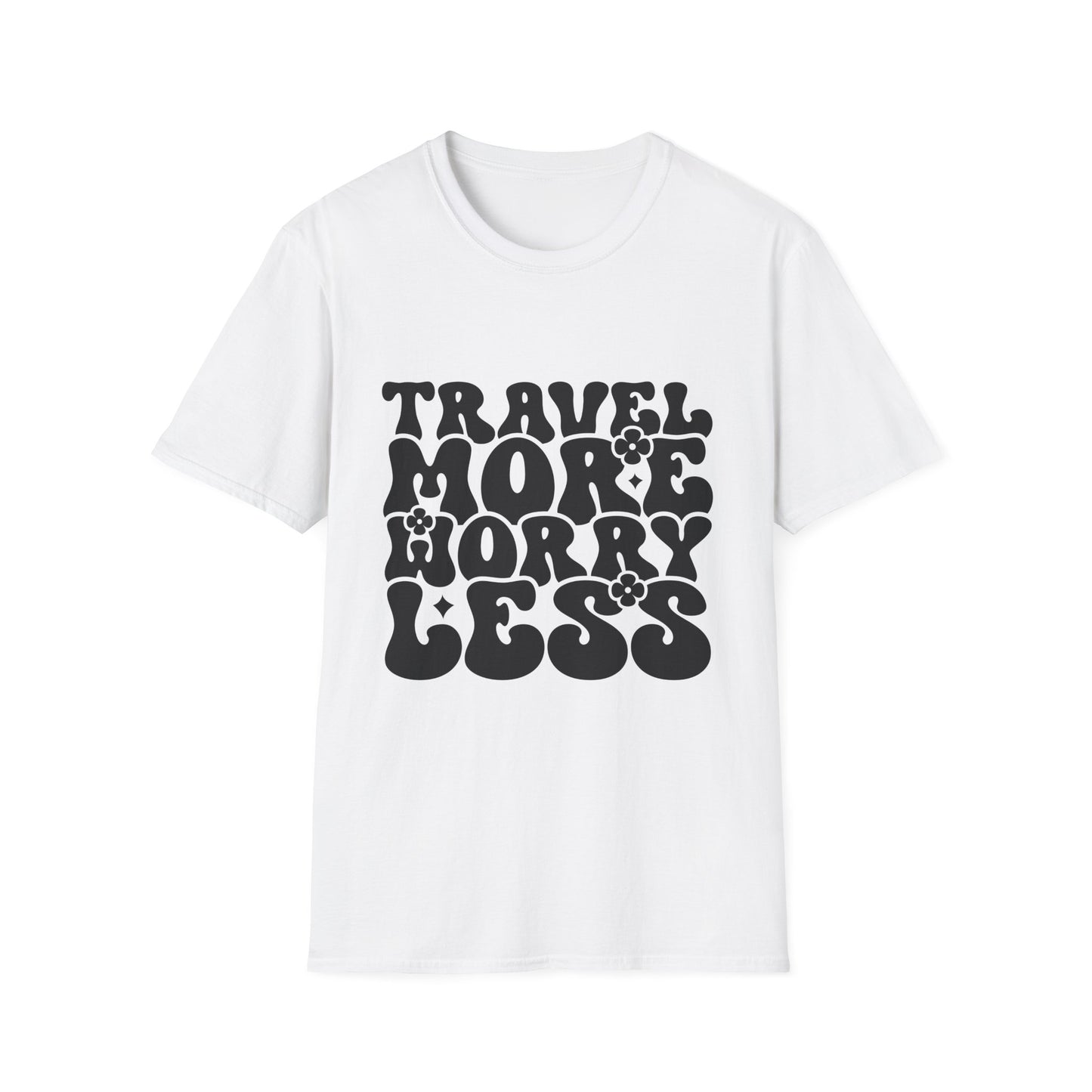 Unisex Softstyle T-Shirt, Travel More Worry Less