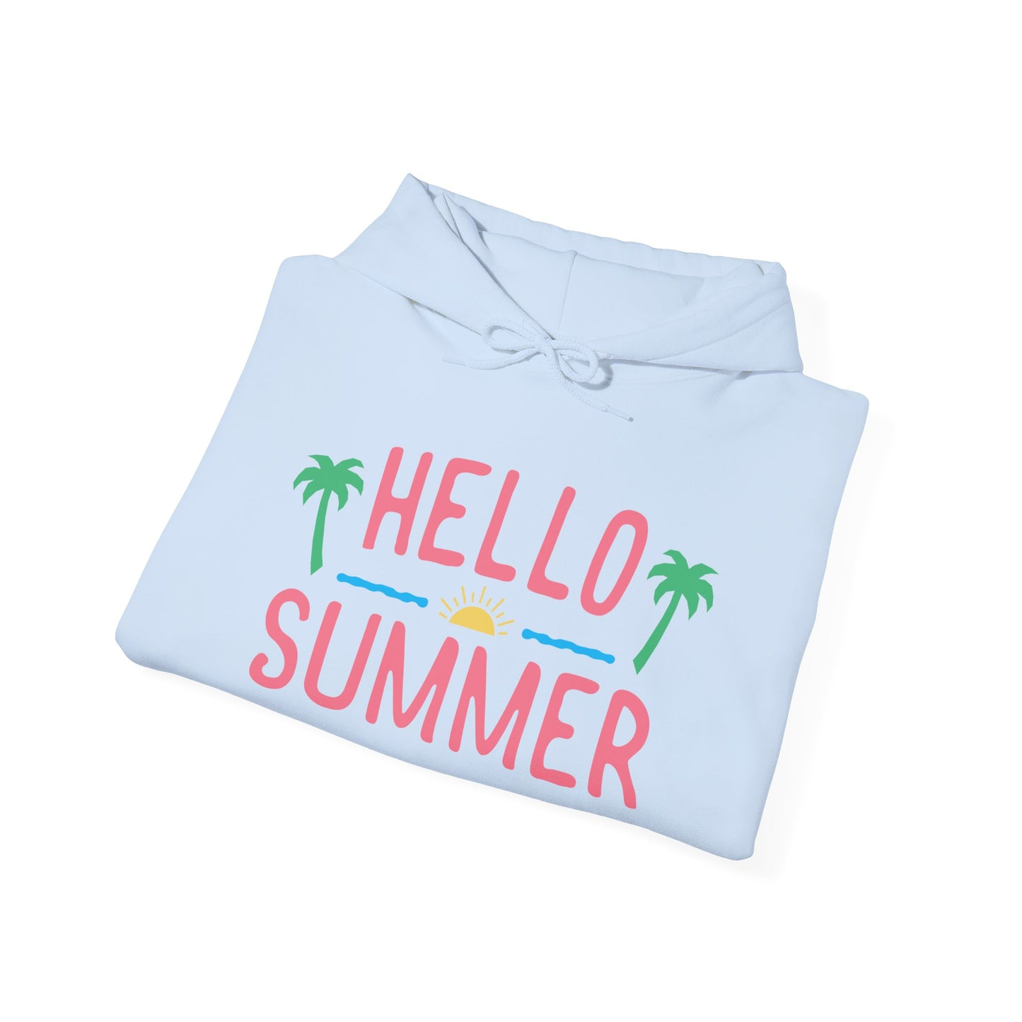 Heavy Blend™ Hooded Sweatshirt, Hello Summer