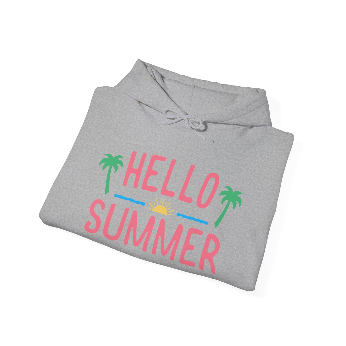 Heavy Blend™ Hooded Sweatshirt, Hello Summer